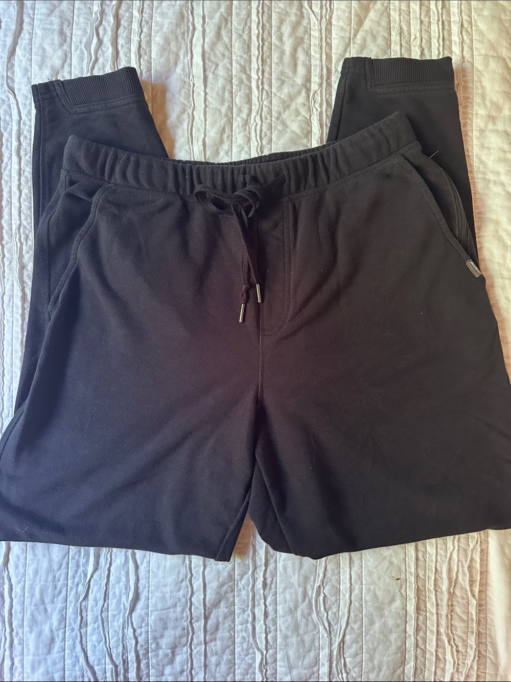Eddie Bauer Black Men's Drawstring Jogger Lounge Pants